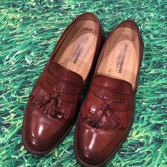 Men Johnston & Murphy Slip-On Shoes-9M - Picture 1 of 8